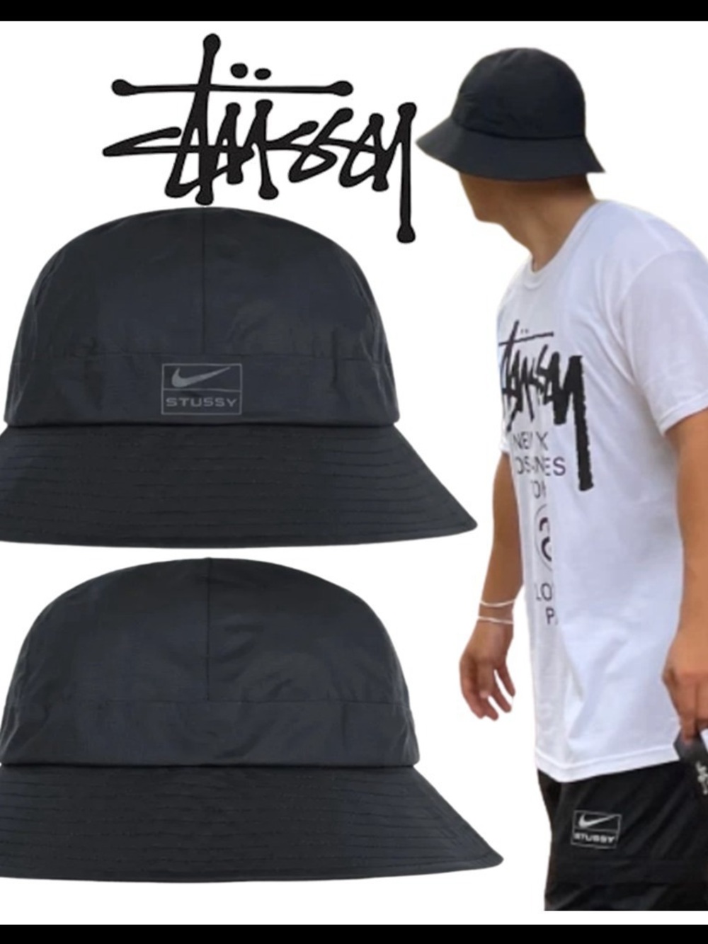 Nike x Stussy NRG Bucket Hat M/L Size